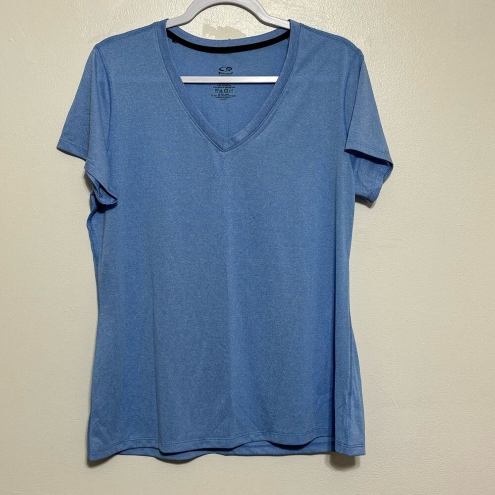 C9 by Champion Light Blue Short Sleeve Workout Shirt Size XL
